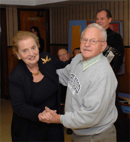 Madeline Albright & Rudy Pivic at the West Park Slovenian Home